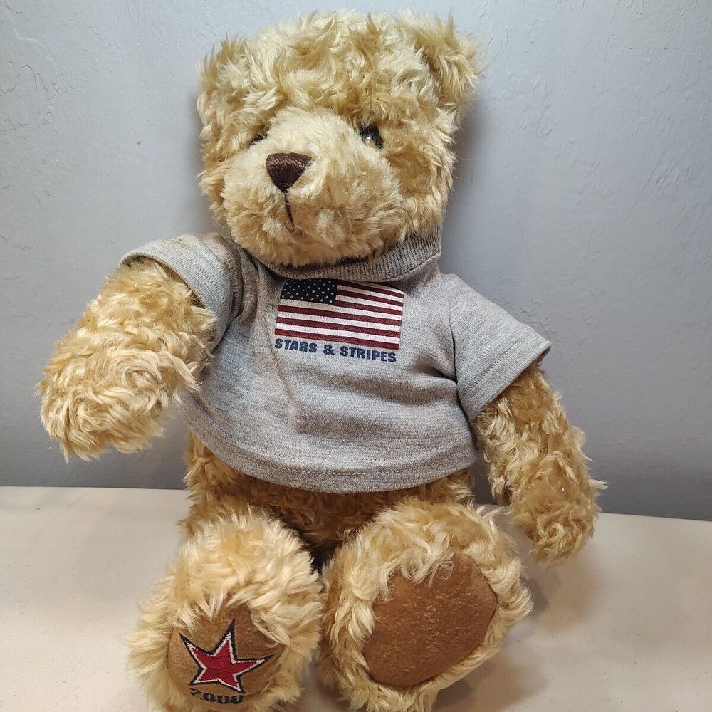 GUND Stars & Stripes Summer Wish Bear Plush 2000 Limited Ed‎ May Dept Store Toy